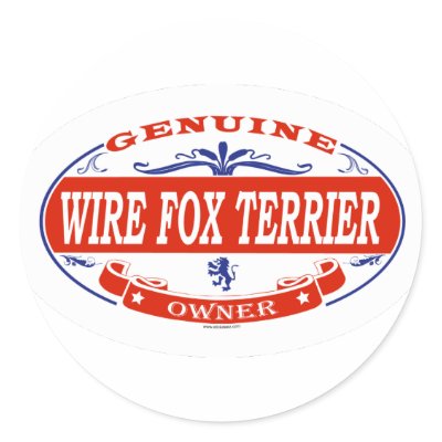 WIRE FOX TERRIER_ STICKER by GenuineDogOwner