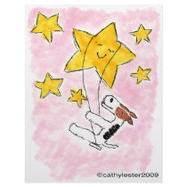 Wire fox terrier swingin' on a star letterhead