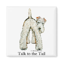 Wire Fox Terrier Tail Refrigerator Magnets