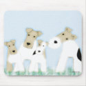Wire Fox Terriers mousepad by arenasfoxterrier Wire Fox Terriers mousepad