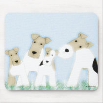 Wire Fox Terriers mousepad