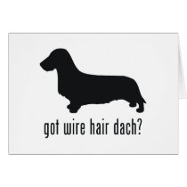 Wire Haired Dachsund Greeting Cards