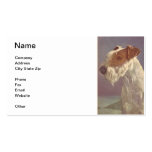 Wire Haired Fox Terrier Dog Business Card