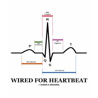 Wired For Heartbeat (ECG/EKG Sinus Rhythm) shirt