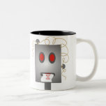 wired robot head error message output mug