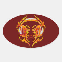 Wired Up For Music Sticker