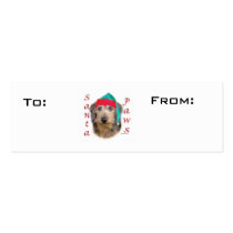 Wirehaired Dachshund Paws Gift Tags business cards by GreyWolfCreation Wirehaired Dachshund Paws Gift Tags business cards