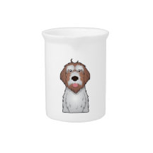 Wirehaired Pointing Griffon Cartoon Pitchers