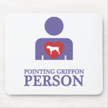 Wirehaired Pointing Griffon Mouse Pads