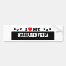 WIREHAIRED VIZSLA BUMPER STICKER