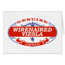 WIREHAIRED VIZSLA_ GREETING CARD