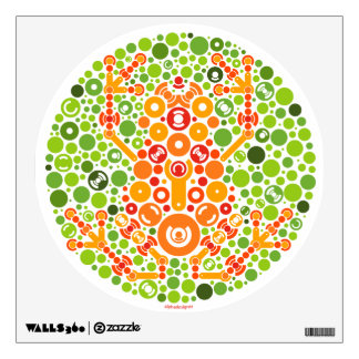 Wireless Frog, Color Perception Test Room Sticker