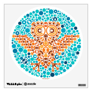 Wireless Owl, Color Perception Test Wall Decal
