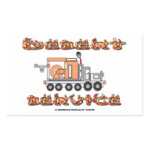 Wireline Desert Service,Oil Field,Oil.Gas,Rigs Rectangle Stickers