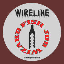 Wireline Fish Job Wizard,Oil Field Sticker,Oil Rig stickers