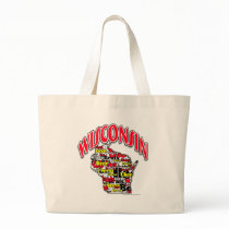 Wisconsin Beer Brats Cheese Fish-Fry Tote Bag