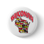 Wisconsin Beer Brats Cheese Fish-Fry buttons