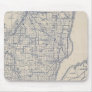Wisconsin Bicycle Road Map 2 Mouse Pads