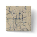 Wisconsin Bicycle Road Map 3 Buttons