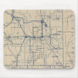 Wisconsin Bicycle Road Map 3 Mousepad
