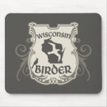 Wisconsin Birder Shield Mousepad