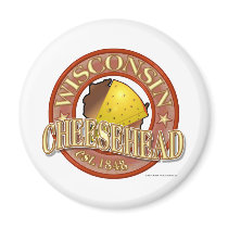 Wisconsin Cheesehead Seal magnets