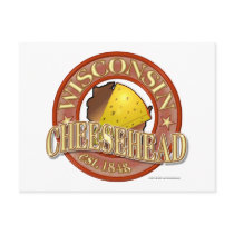Wisconsin Cheesehead Seal Post Card