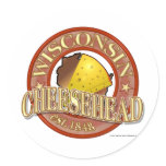 Wisconsin Cheesehead Seal Stickers