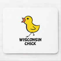 Wisconsin Chick Mousepad by chicktshirts8 Wisconsin Chick Mousepad