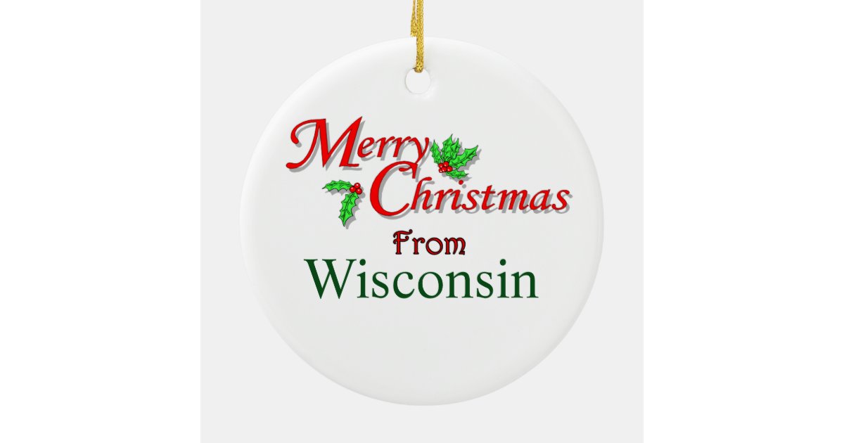 wisconsin christmas tree ornament zazzle wisconsin christmas tree ornament zazzle