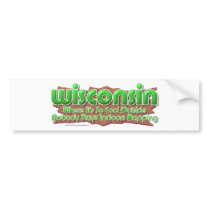Wisconsin Cool bumper stickers by klclewis Wisconsin Cool bumper stickers