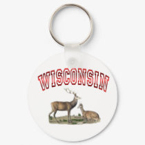 WISCONSIN DEER keychains