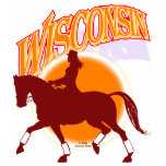 Wisconsin dressage sunrise shirt F/B