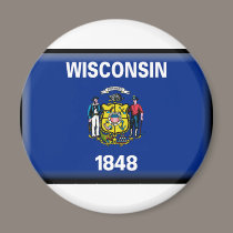Wisconsin Flag magnets