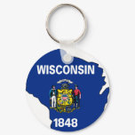 Wisconsin Flag Map