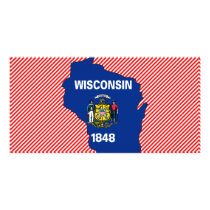 Wisconsin Flag Map photo cards by usaflags Wisconsin Flag Map photo cards