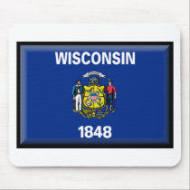 Wisconsin Flag mousepads