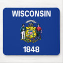 Wisconsin Flag Mousepad by jacinto888 Wisconsin Flag Mousepad