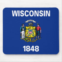 Wisconsin Flag Mousepad by jacinto888 Wisconsin Flag Mousepad