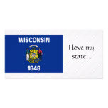 Wisconsin Flag Picture Card