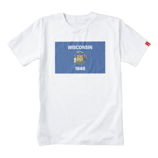 WISCONSIN Flag Zazzle HEART T-Shirt