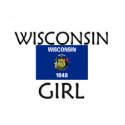 WISCONSIN GIRL t-shirts by flagshirt WISCONSIN GIRL t-shirts