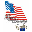 Wisconsin - God Bless America t-shirts by GodBlessUSA Wisconsin - God Bless America t-shirts