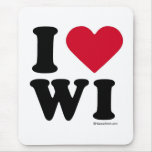 WISCONSIN - "I LOVE WI" "I LOVE WISCONSIN" MOUSE PADS