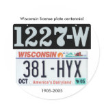 Wisconsin License Plate Centennial