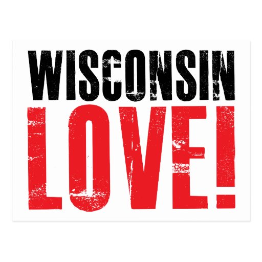 Wisconsin Love Postcards