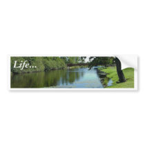 Wisconsin Medford Stream River Water Park Picnic bumper stickers by lifesphere Wisconsin Medford Stream River Water Park Picnic bumper stickers