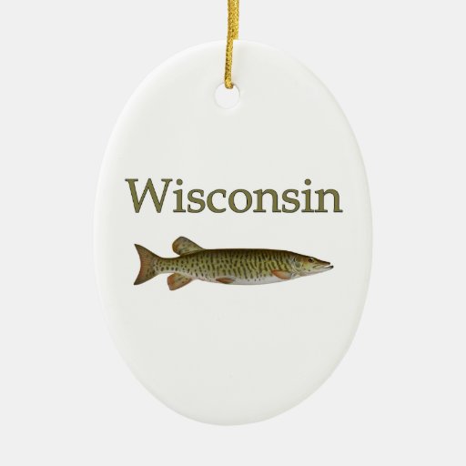 wisconsin musky christmas tree ornament zazzle wisconsin musky christmas tree ornament zazzle