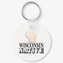 Wisconsin Native keychains by SmartAssProducts Wisconsin Native keychains