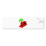 Wisconsin Palm Tree Bumper Stickers
